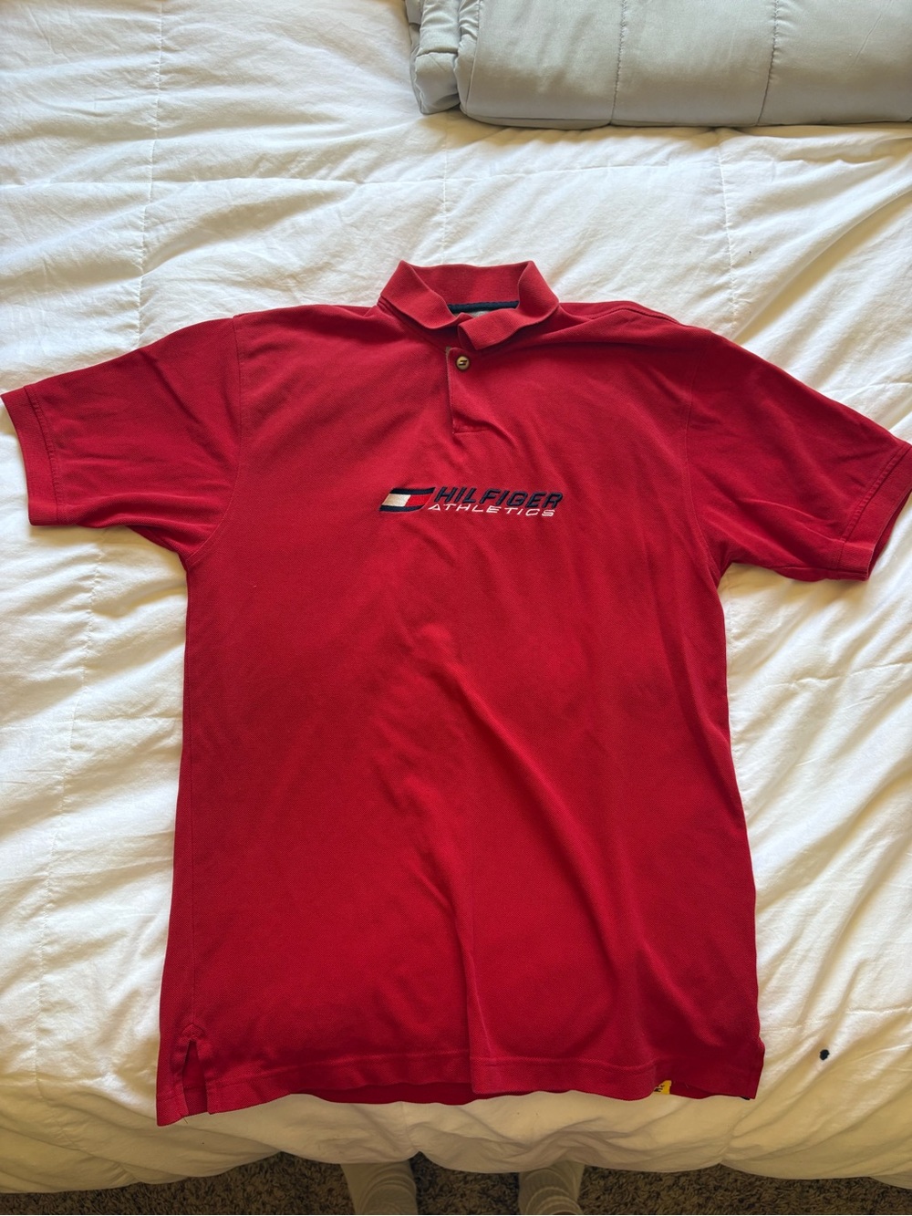Tommy Hilfiger Red Polo with Athletic Logo